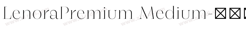 LenoraPremium Medium字体转换